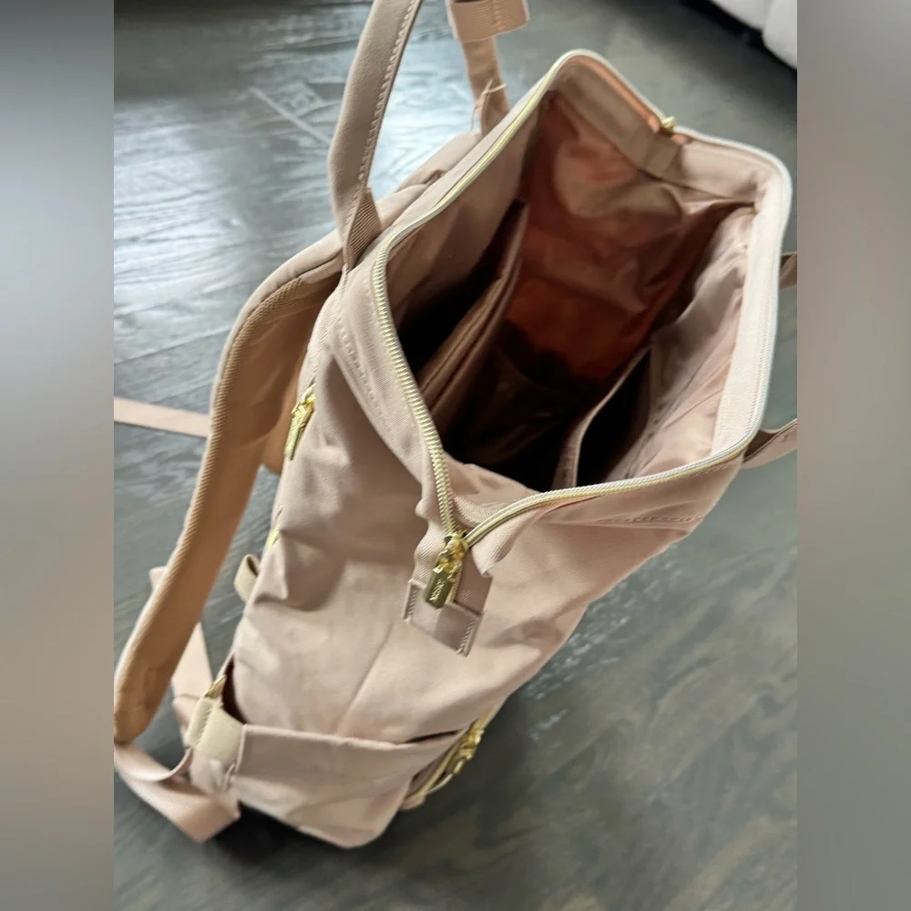 (NEW)Love Blush & Cream Two-Tone Laptop Backpack